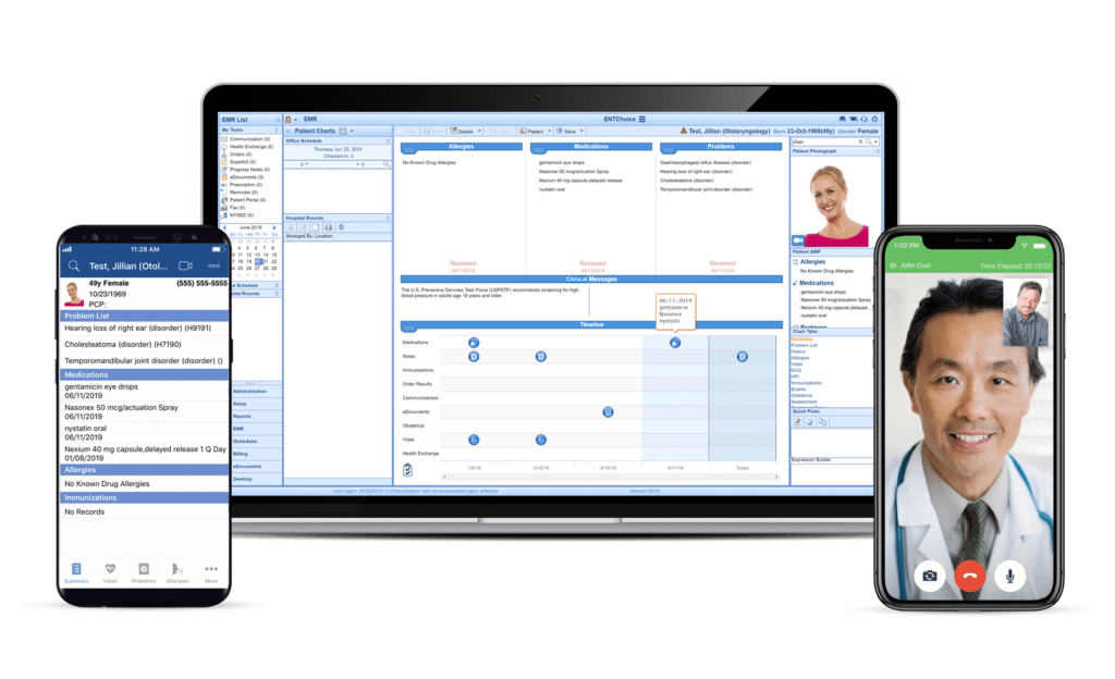 ENTChoice software display