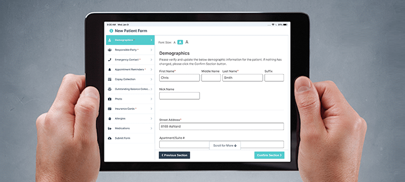 Patient Intake Forms in 2019